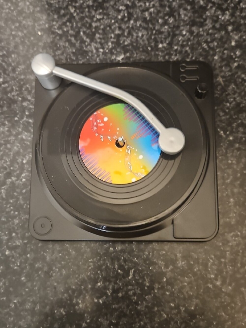 Record Player Coaster Set - Multi Color. Set 0f 4 - Picture 4 of 6